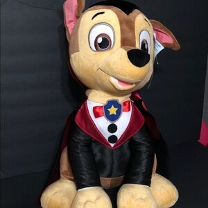 Paw Patrol chase‎ extra large halloween greeter plushie stuffie with cape new